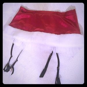 Victoria's Secret NWT Santa Garter Belt Skirt